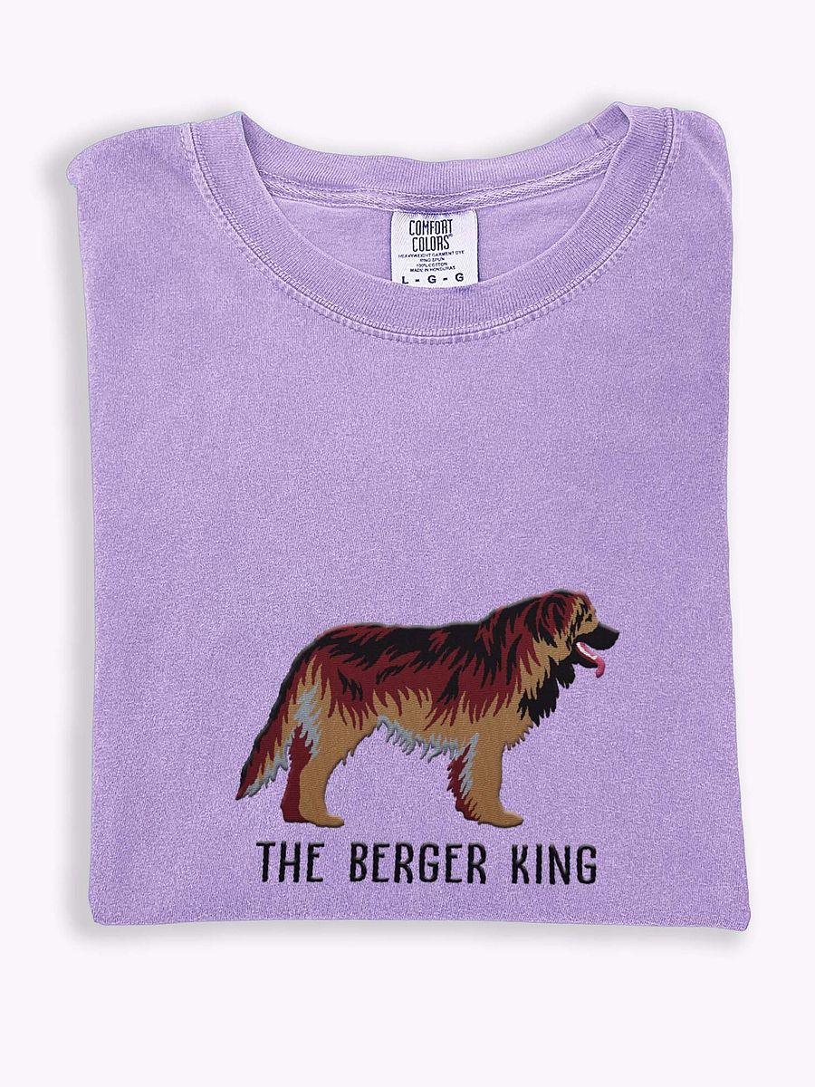 The Berger King T-Shirt(Embroidered) of a Leonberger(2) product image (1)