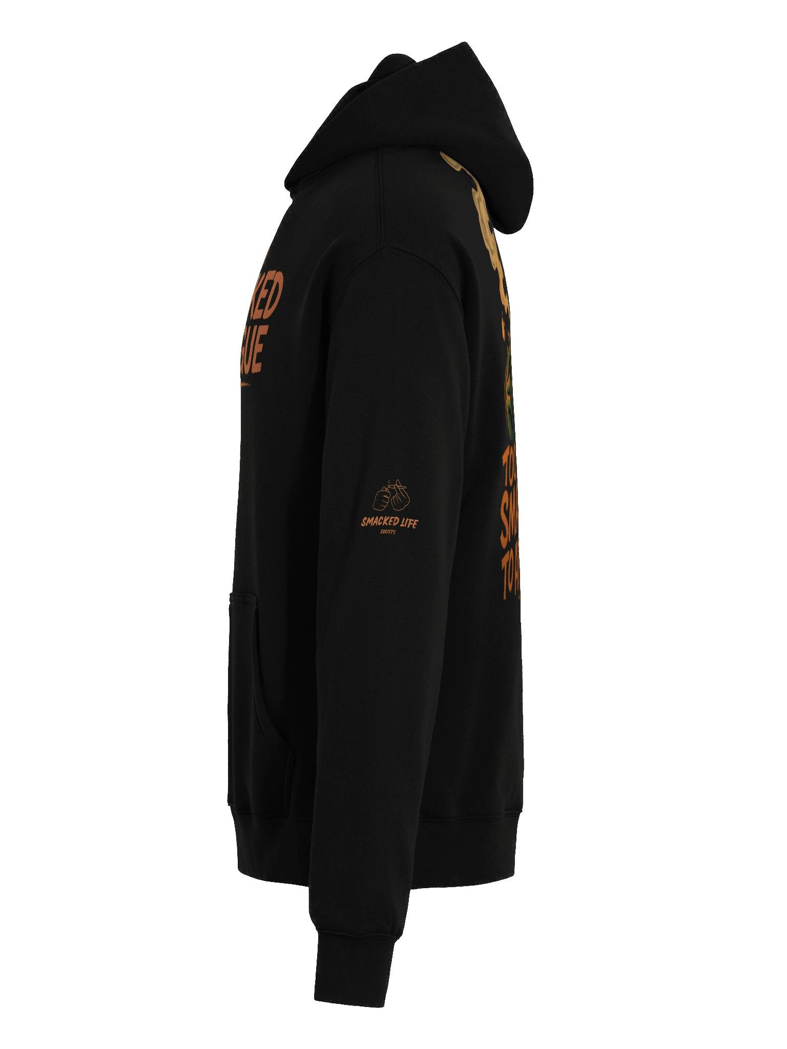 Too Smacked to Argue – Orange Alien in Ski Mask Oversized Unisex Hoodie product image (26)