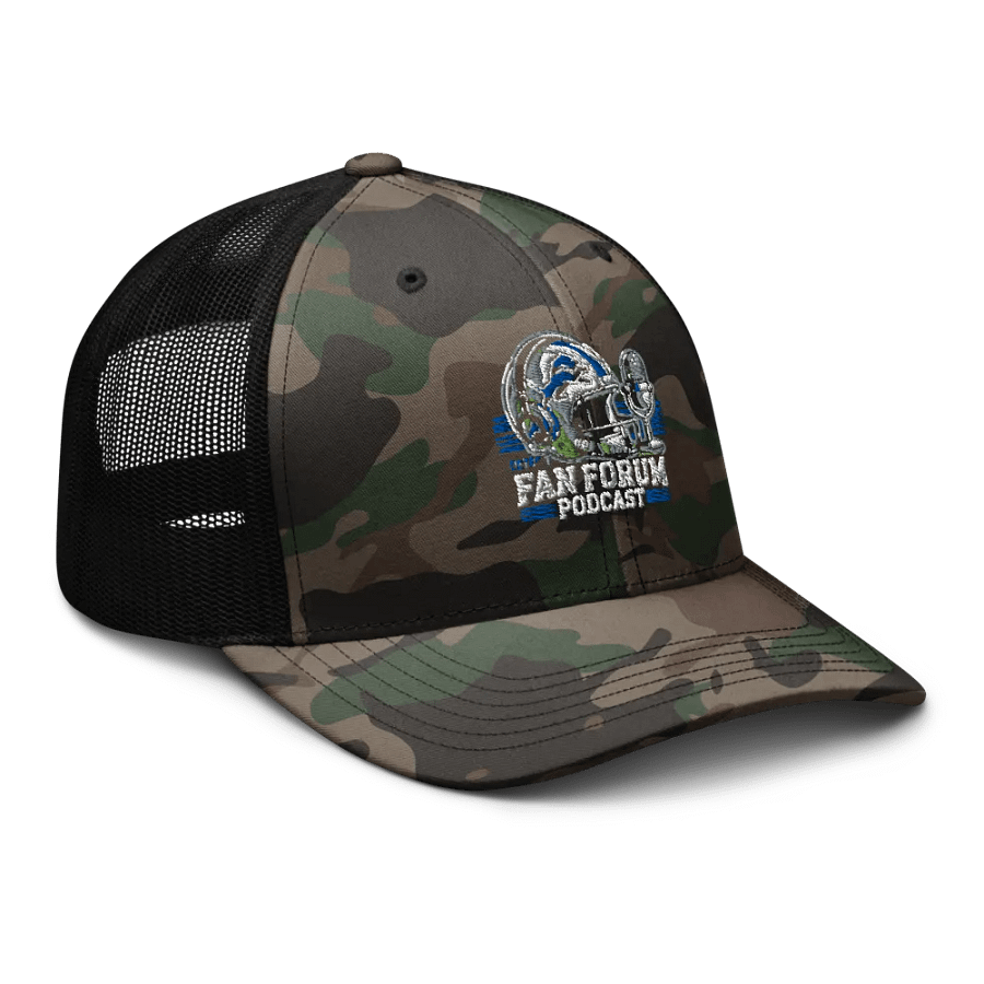 🦁 Detroit Lions Fan Forum Podcast Camo Hat 🏈 product image (6)