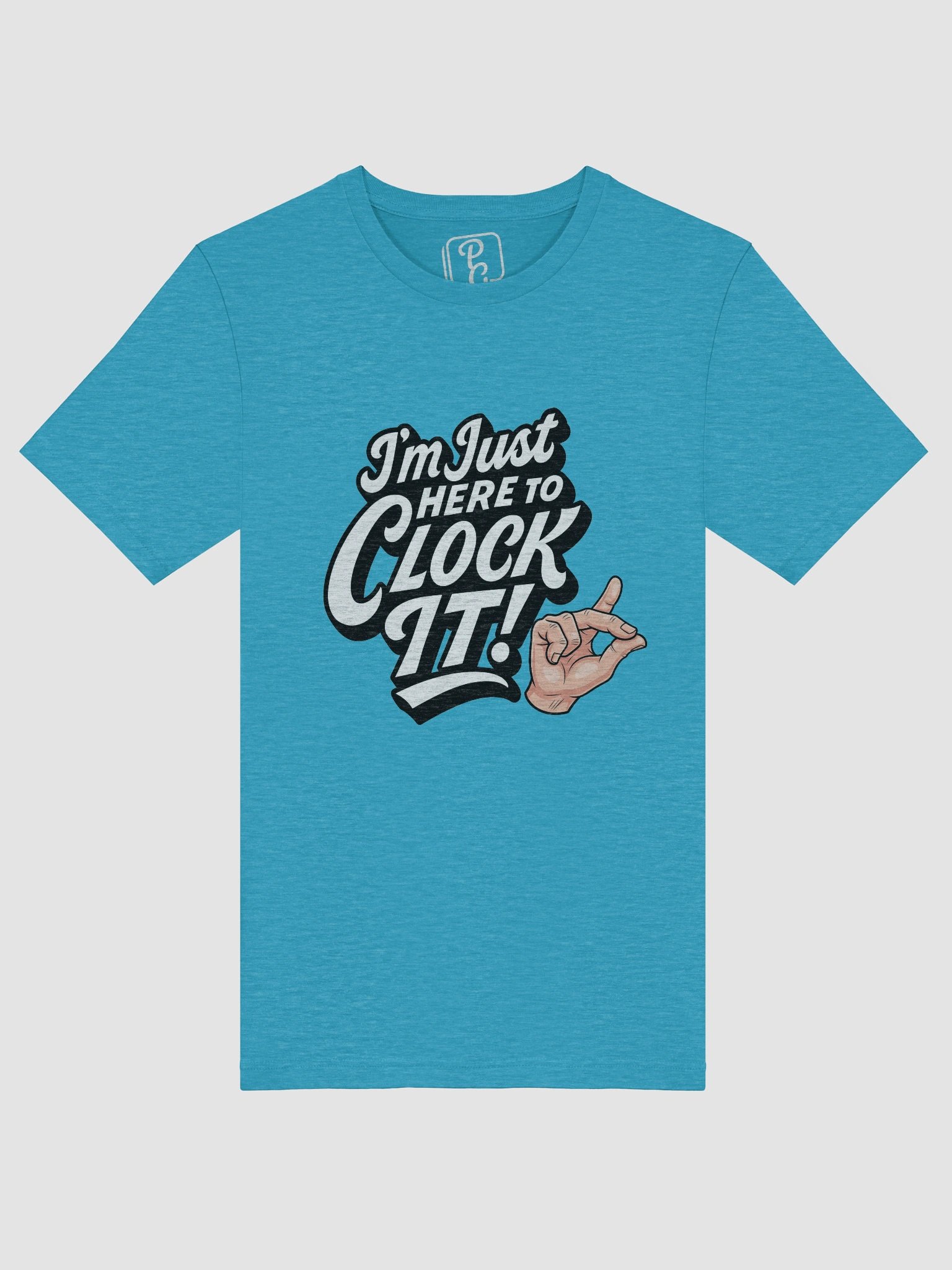 Im Just here to Clock It: TikTok Trend Unisex Tee product image (6)