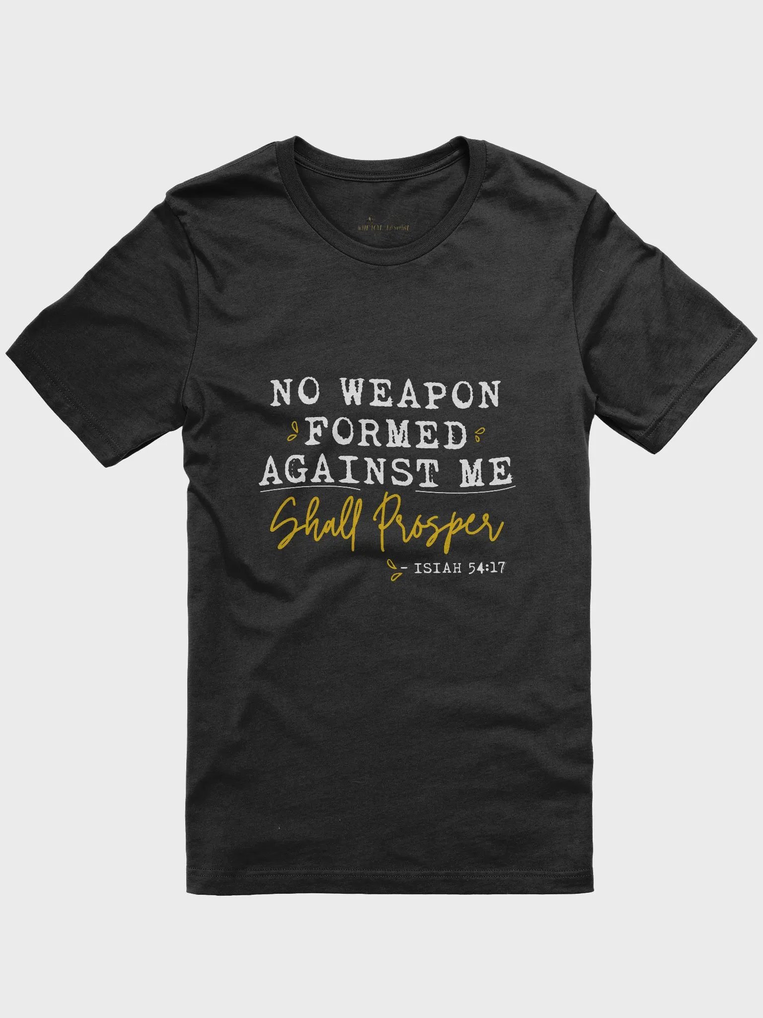 NO WEAPON FORMED AGAINST ME SHALL PROSPER T-SHIRT & PRAYER & GRATITUDE JOURNAL BUNDLE product image (1)