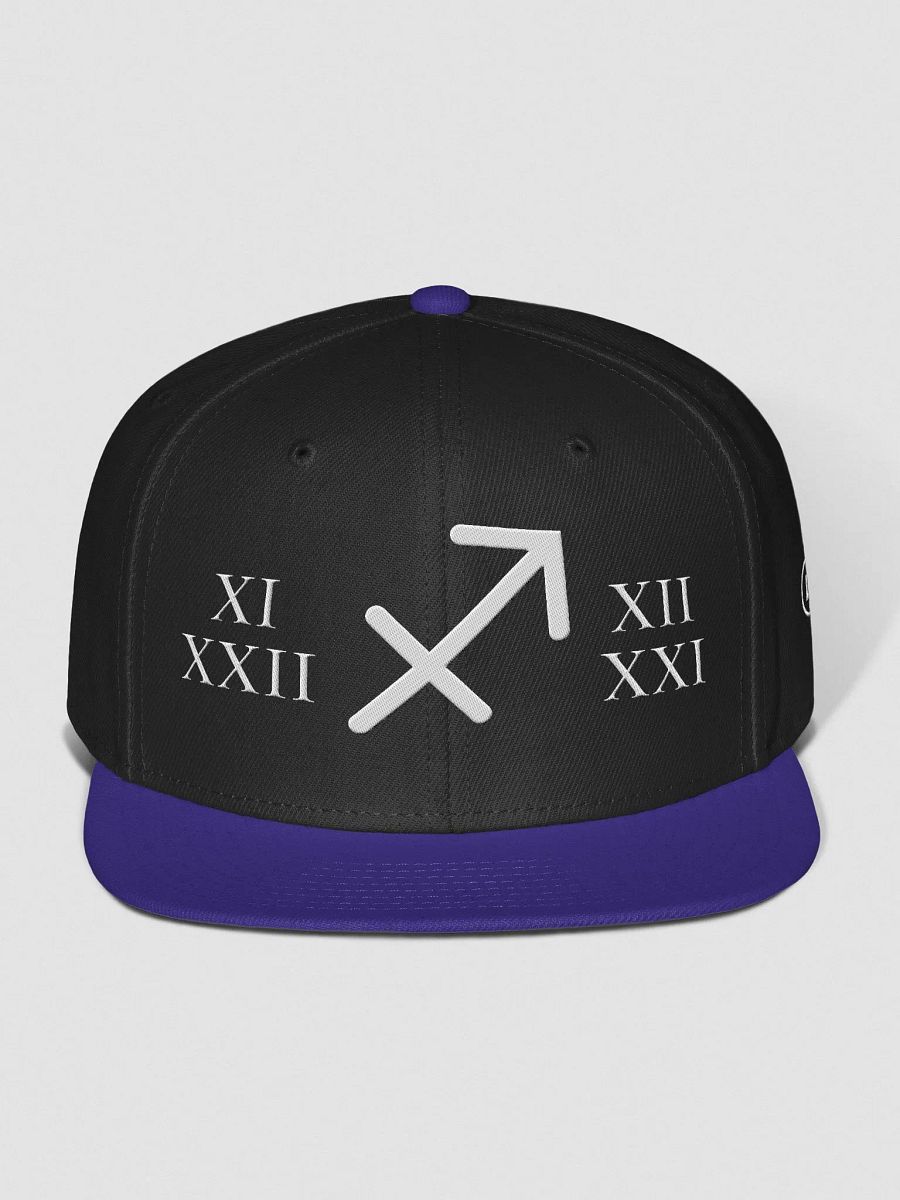 Sagittarius Zodiac Sign "Aim" : Journey of Wisdom Snapback Cap product image (1)