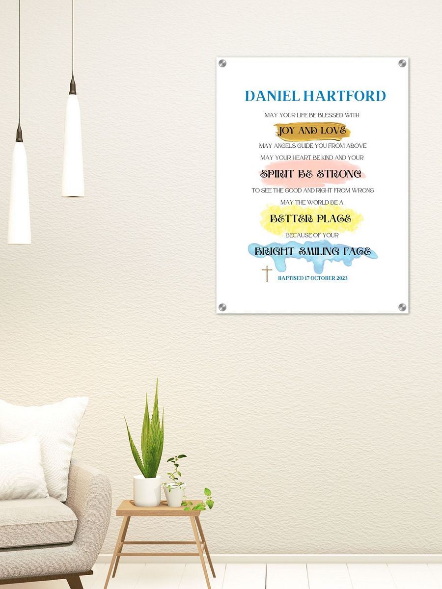 Inspirational Poetic Pray Baptism Canva Template product image (8)