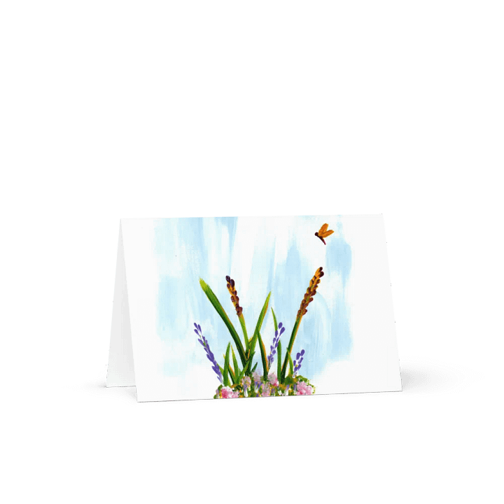 Red & Blue Wildflowers - Greeting Card product image (1)