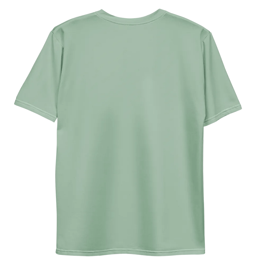 Plain Light Sage Green Soft Summer Men's Crewneck Polyester Heavyweight Premium T-Shirt by Treasure Pie product image (10)