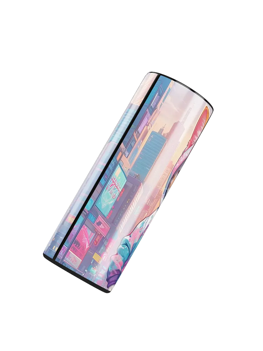 Cute City Kitty Cat 20 oz Skinny Stainless Steel Tumbler - v1 product image (5)