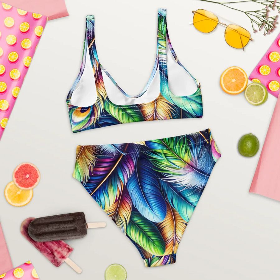 Vibrant Feather Symphony Bikini product image (8)