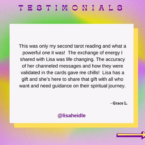 Deepest gratitude to all the beautiful souls who’ve taken the time to leave heartfelt testimonials after their intuitive taro...