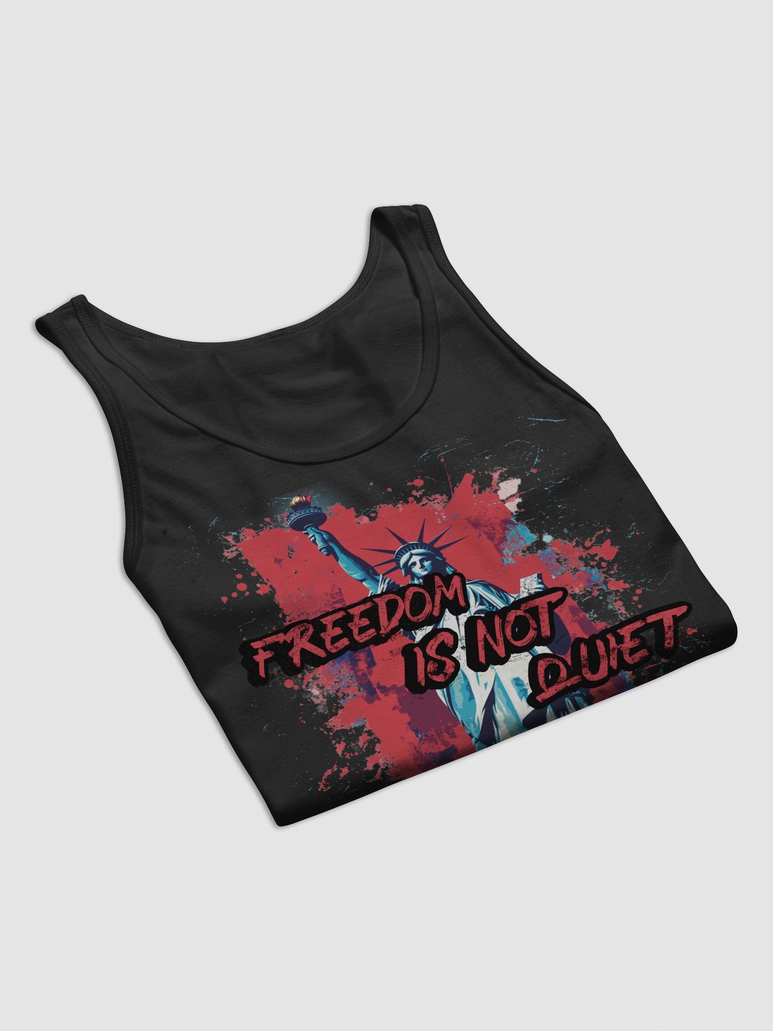 Freedom Is Not Quiet Tank Top – Unisex Bella + Canvas Jersey Fit product image (7)