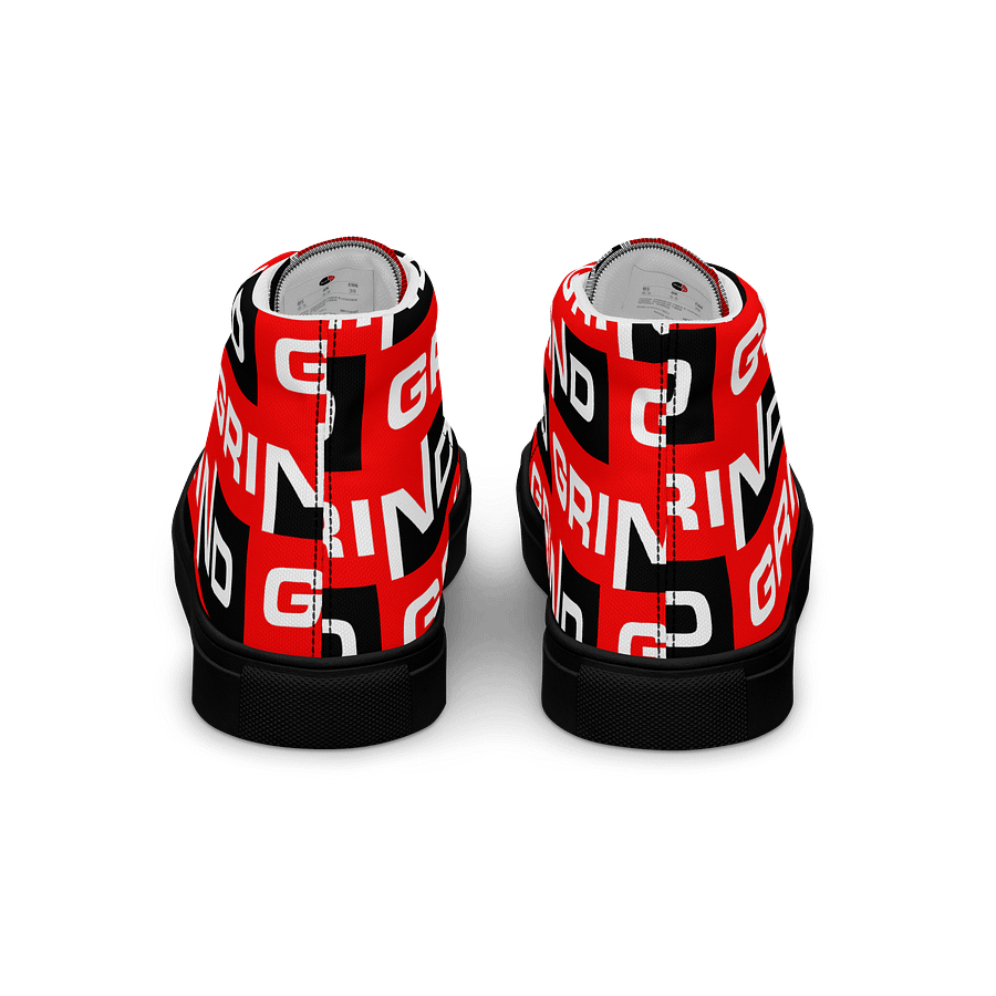 GRIND Repeating Pattern Men's High Top Shoes product image (4)