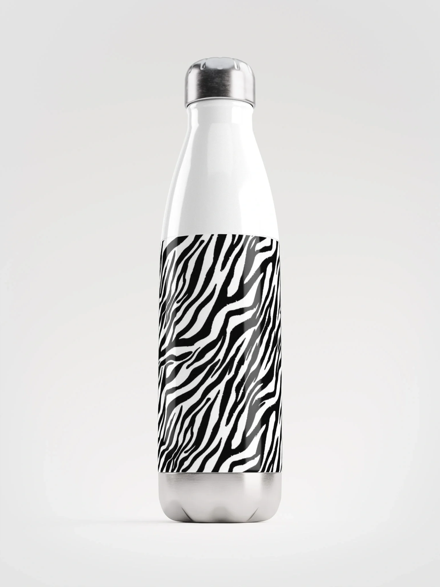 Zebra Stripes Stainless Steel Water Bottle product image (1)