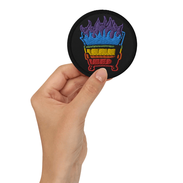 Rainbow Dumpster Fire Patch product image (2)
