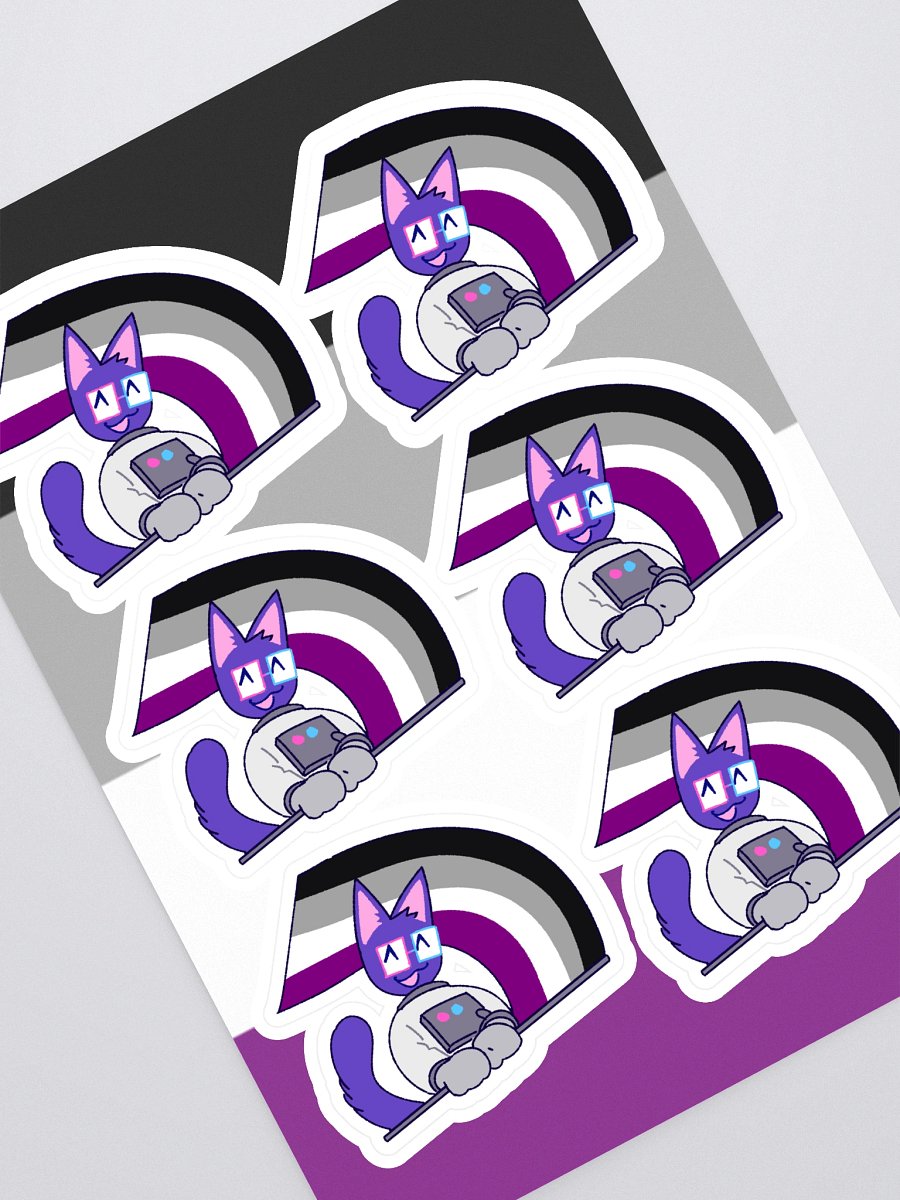 asexual pride kaykay sticker sheet product image (1)