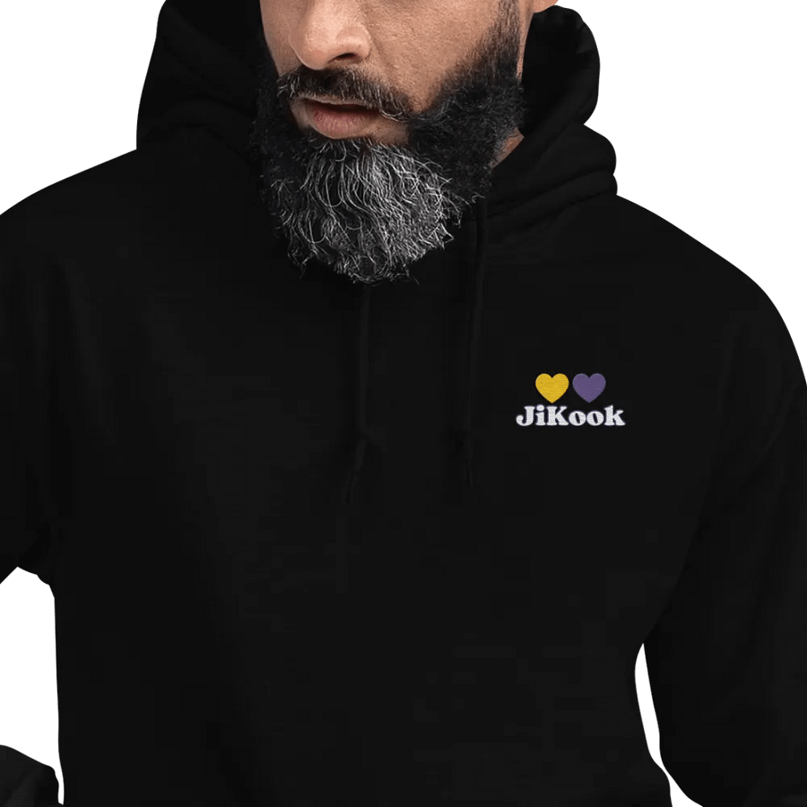 Purple and Gold hearts JiKook embroidered hoodie product image (9)