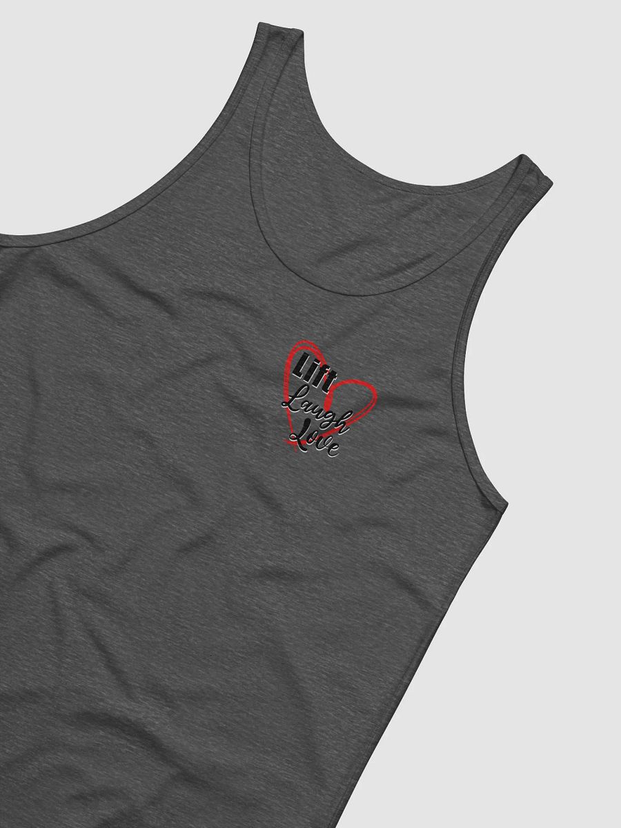Lift Laugh Love Red Scribble Heart Tank Top product image (23)