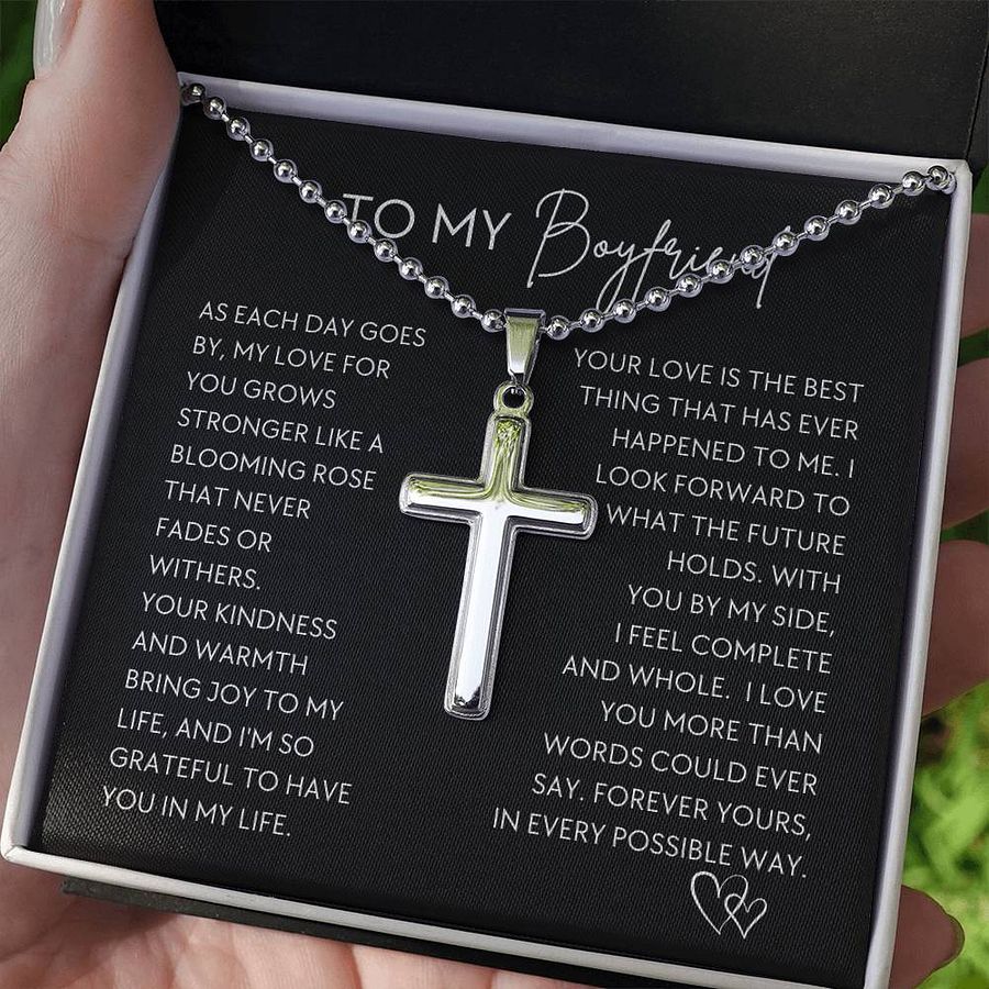 Boyfriend Cross Necklace - My Love For You Grows product image (3)