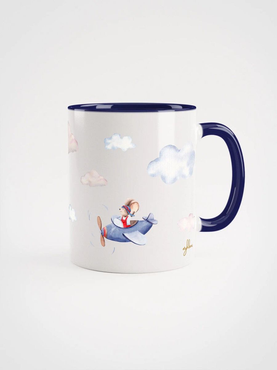 In The Air Ceramic Mug | Rabbit & Mouse Adventure in the Skies | Whimsical Drinkware product image (1)