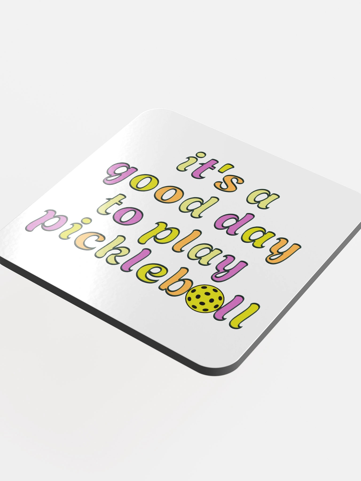 Its A Good Day To Play Pickleball Cork Coaster product image (1)