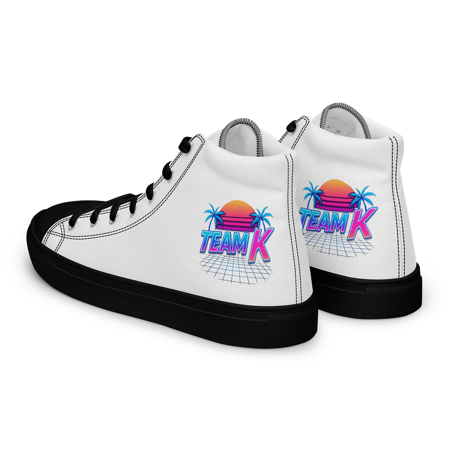 Team K 1980's Women's High Top Canvas Shoes product image (8)