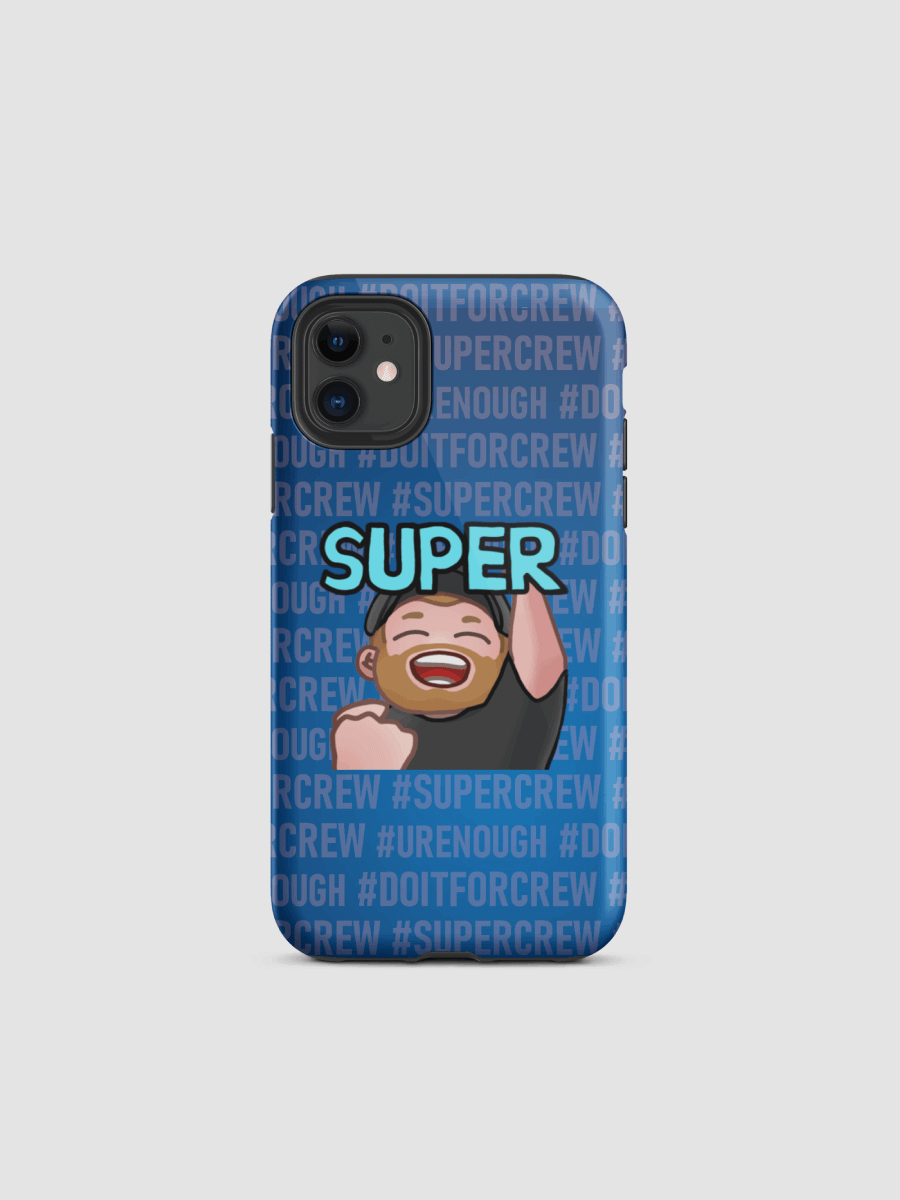 Super - blue with txt - Tough Case for iPhone® product image (1)
