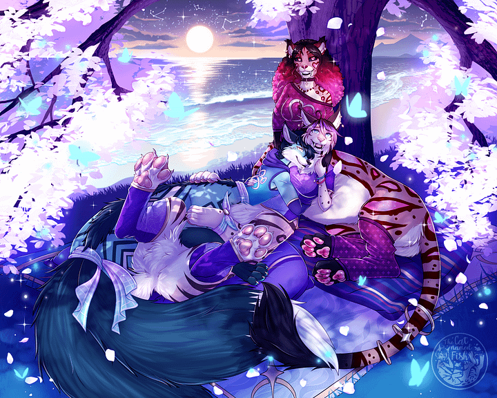 Taurs Under the Stars 16"x20" Print! product image (1)