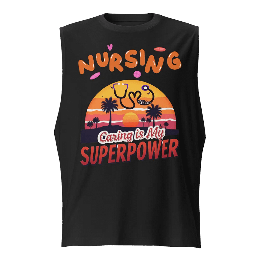 Sunset Nursing Superpower Muscle Tank product image (1)
