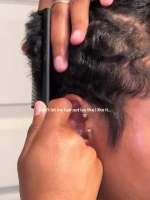 POV: don’t let my hair not lay right! #pixie #pixiecut #blackgirlswithpixiecuts 🥰@Brilovesscott 