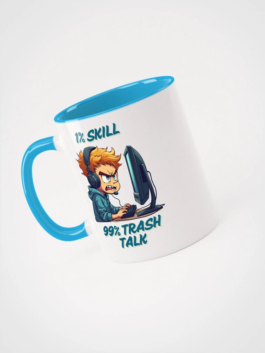 1% Skill, 99% Trash Talk Gamer Mug product image (38)