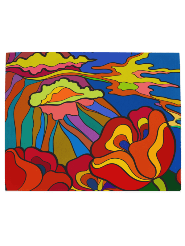 Vibrant Swirls Placemat Set – Colorful Marine Life product image (3)