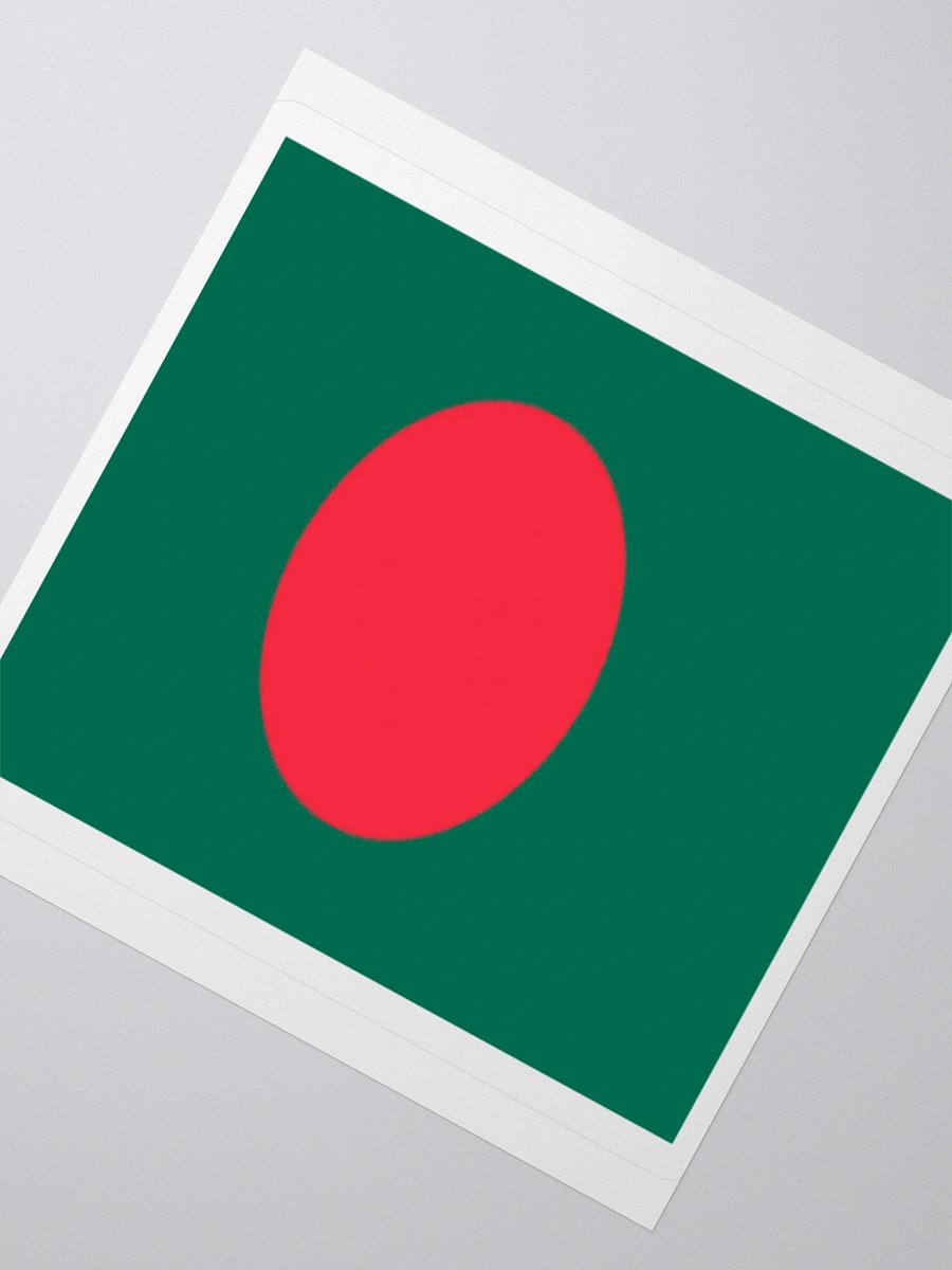 Exclusive Bangladesh Flag Kiss-Cut Stickers - High-Quality Vinyl, Multiple Sizes product image (5)