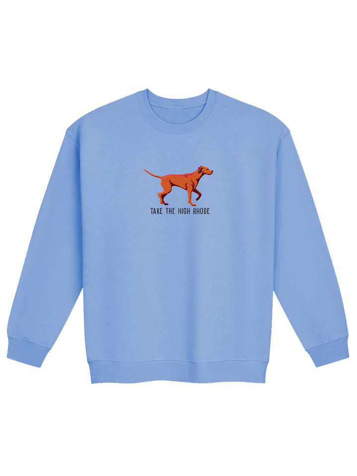 Take the High Rhode Sweatshirt (Embroidered) of a Rhodesian Ridgeback(Red) product image (9)