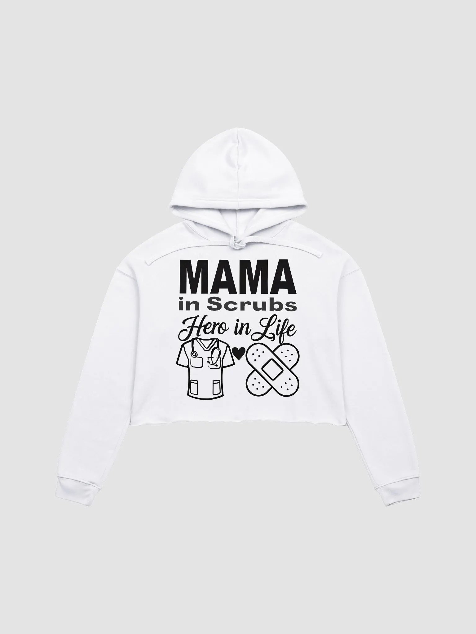 MAMA in Scrubs Crop Hoodie product image (1)