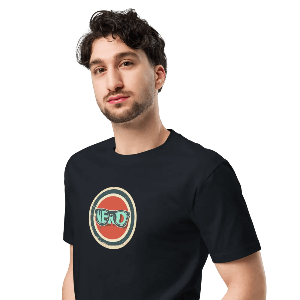 Vintage Nerd Emblem T-Shirt product image (4)