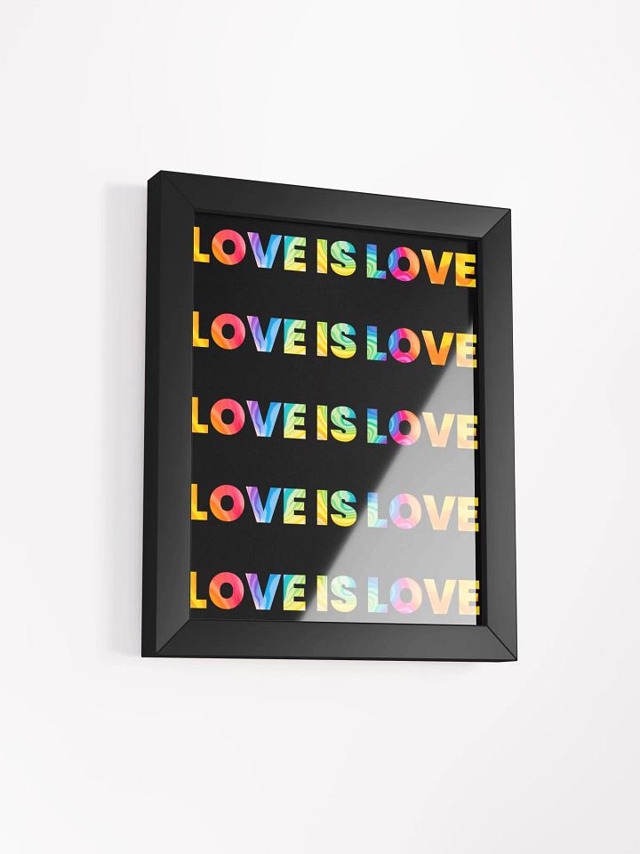 Love is love wall art - 8 x 10 inches product image (2)