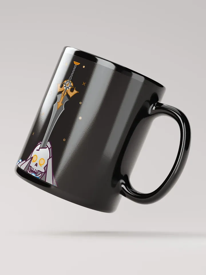 Sword in the Skull - Argent Variation - Black Glossy Mug product image (2)