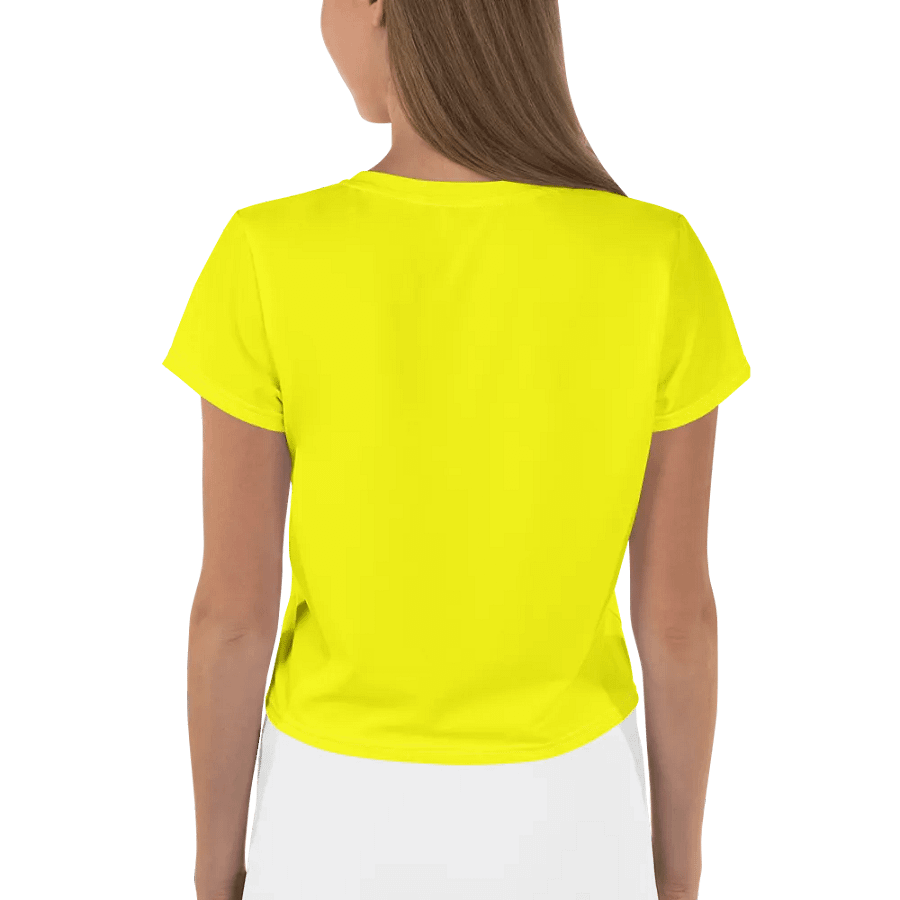Plain Color Yellow Crop Tee product image (2)