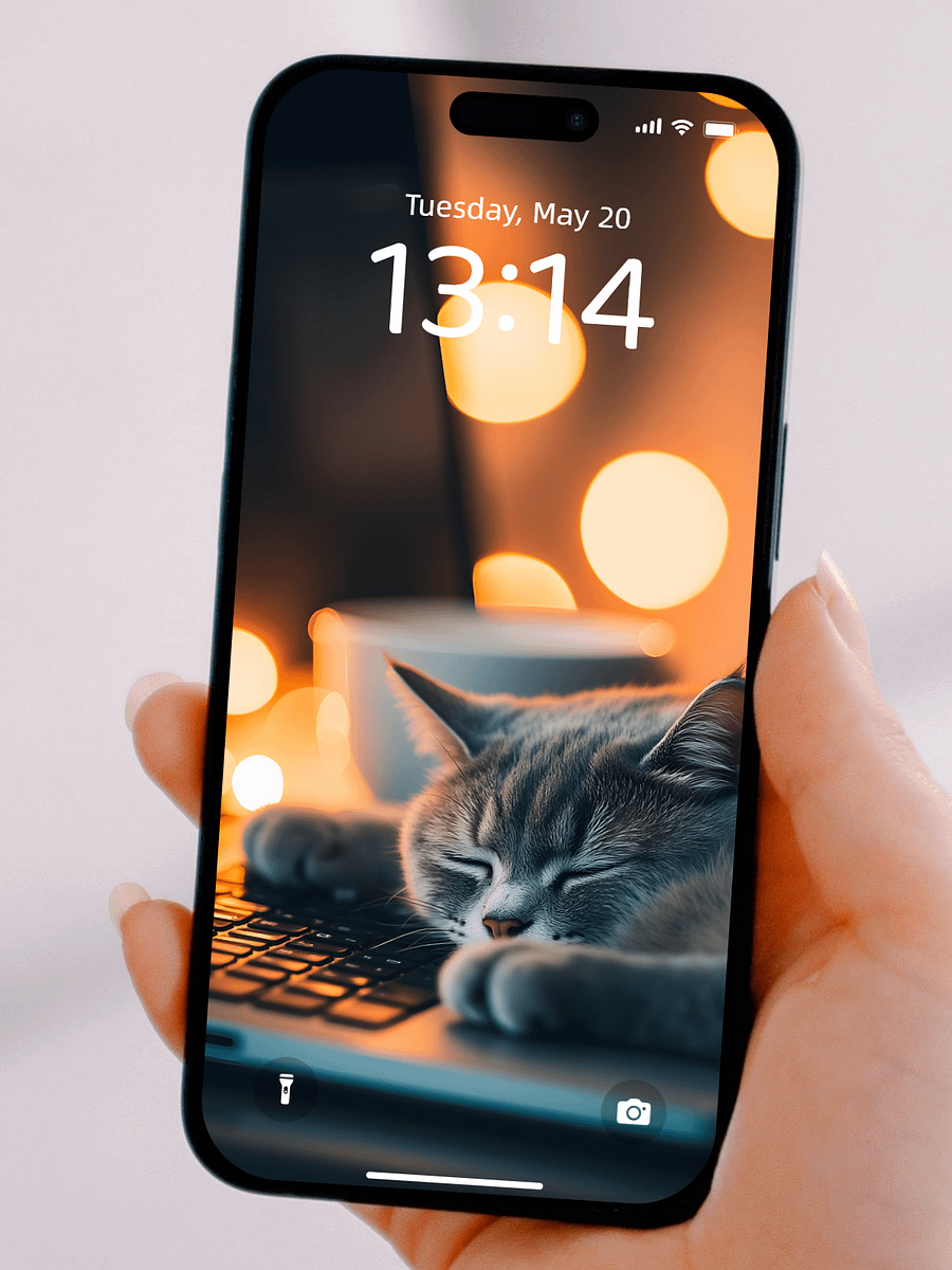 Healing British Shorthair Cat Sleep Wallpapers: Buy 1 Get 3 Free, Total 4 4K HD Wallpapers to Bring Warmth and Tranquility to Your Phone Screen product image (4)