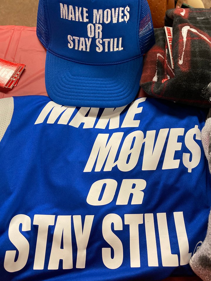 “Make Moves Or Stay Still” Trucker & Tee bundle product image (1)