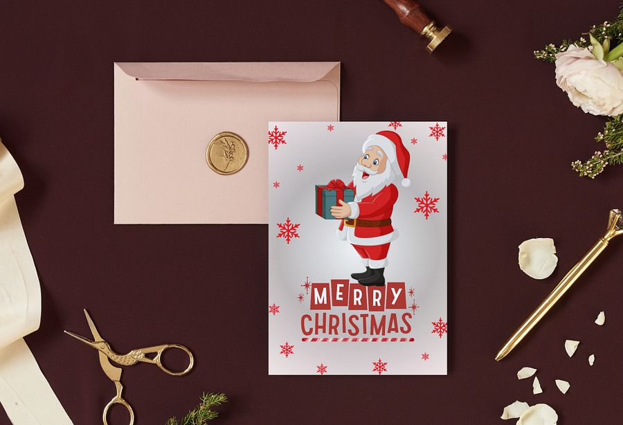 Christmas and New year greetings cards Bundle No 3 (5Cards) product image (3)