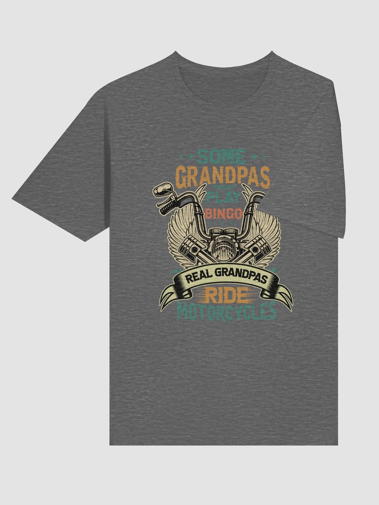 Some Grandpas Play Bingo Real Grandpas Ride Motorcycles Gifts For Grandpa T-shirt product image (6)