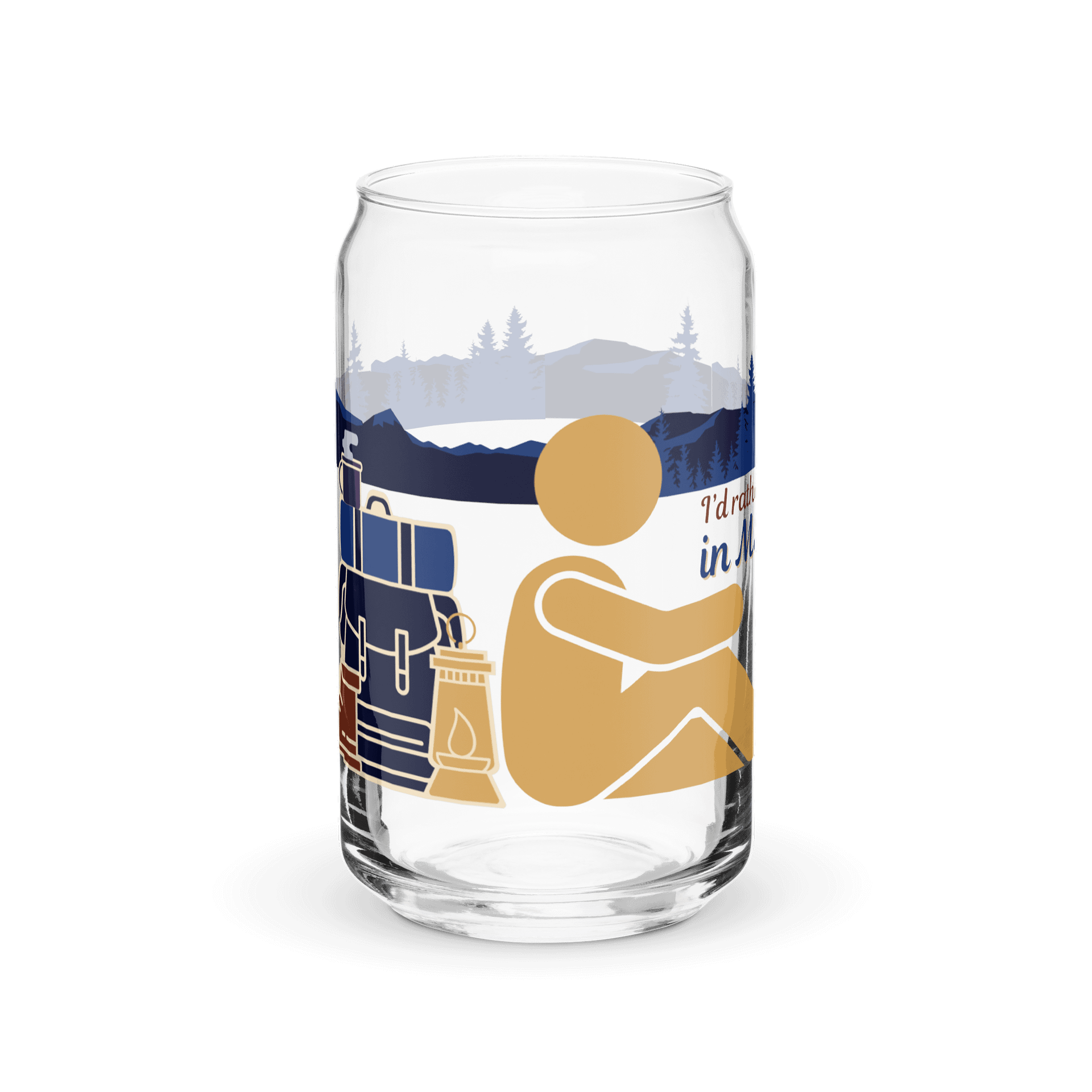 I'd Rather Be Can Shaped Glass product image (2)