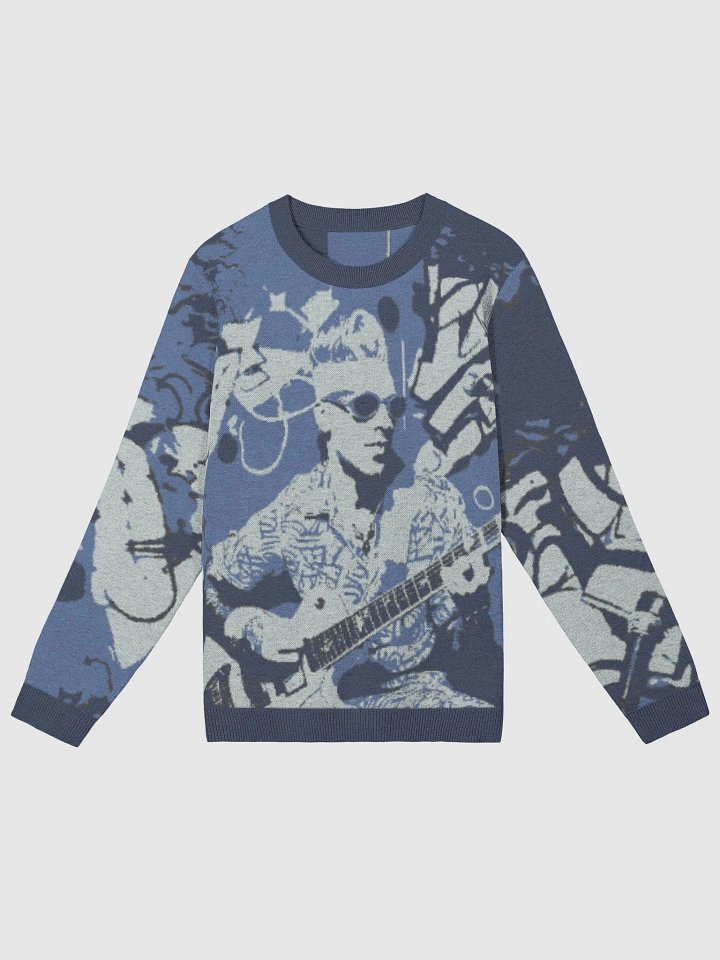 ®ockn Billy Guitar Groove Denim Jacquard Sweater product image (1)