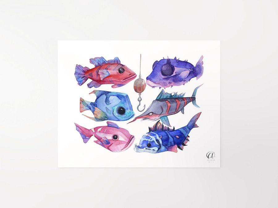Sea of Thieves Fish Matte Poster, Landscape product image (2)