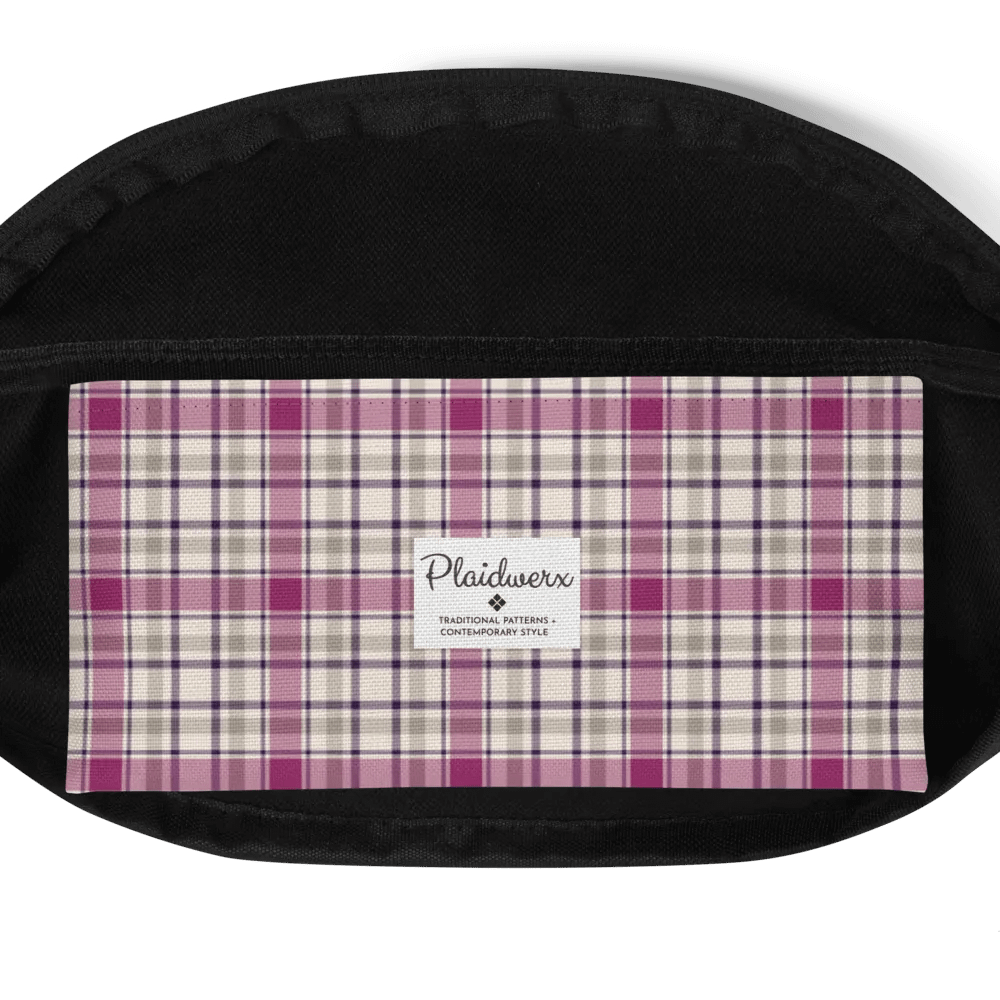 Magenta and Gray Plaid Fanny Pack product image (6)
