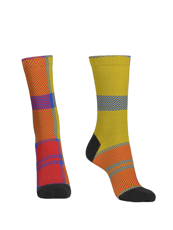 Tartan Style Plaid EcoChic Crew: Premium Sustainable Socks product image (2)