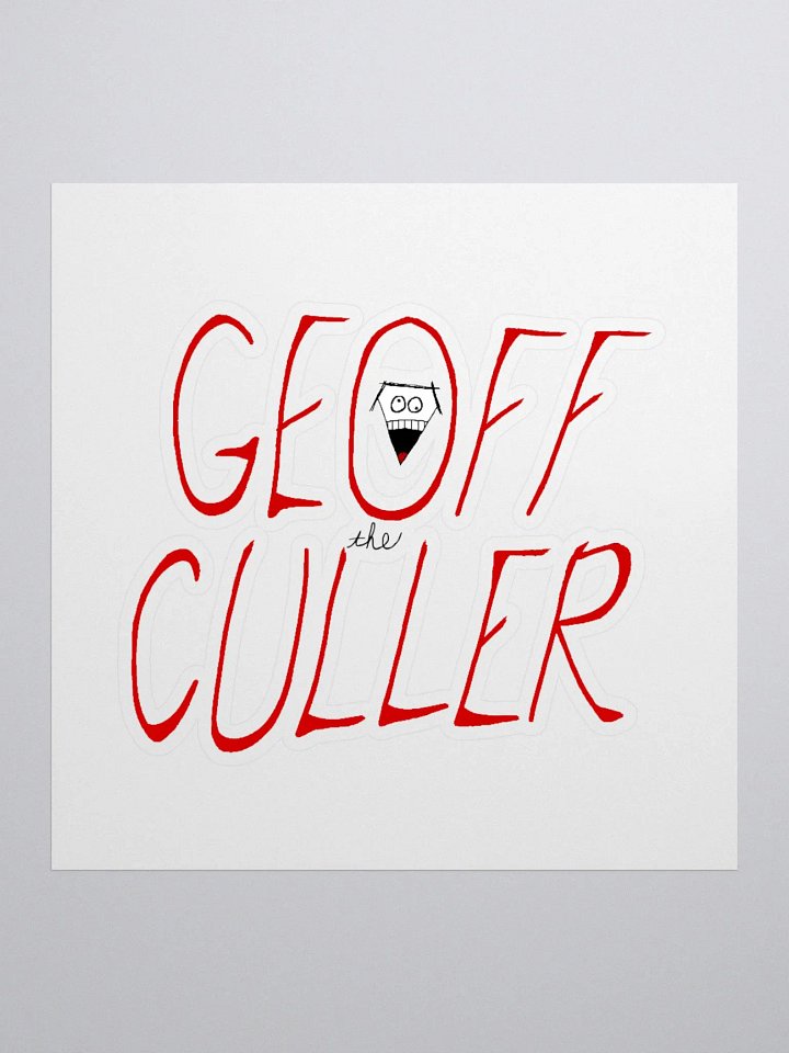 Geoff the Culler (Logo) Sticker product image (1)
