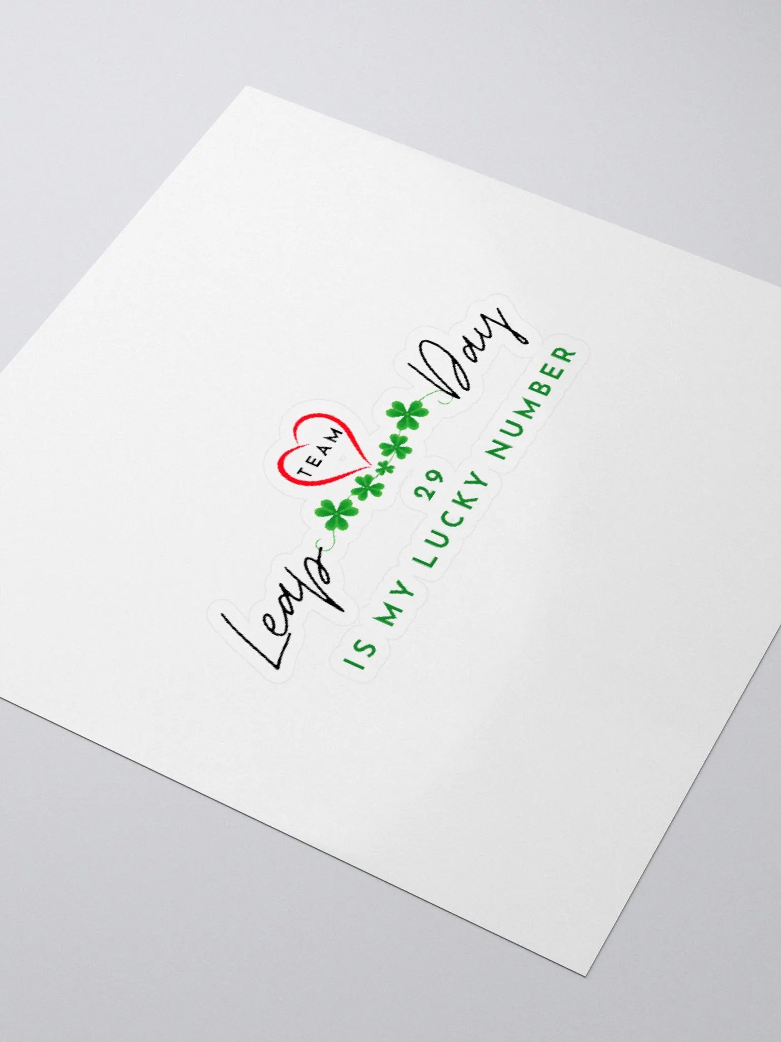 Kiss Cut Sticker - 29 IS MY LUCKY NUMBER product image (3)