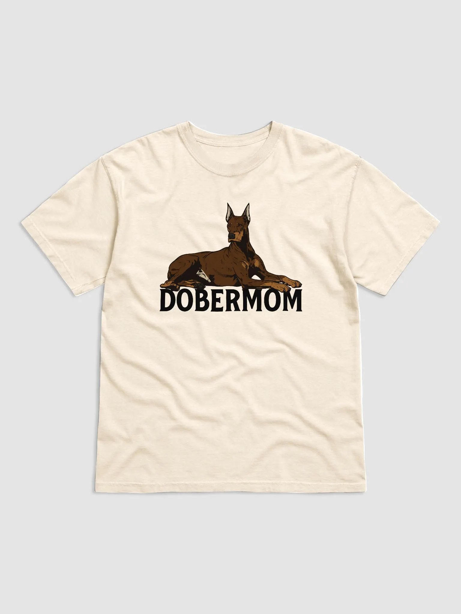 Dobermom T-Shirt of a Doberman (Red) | Funny T-Shirt for Doberman Moms product image (4)