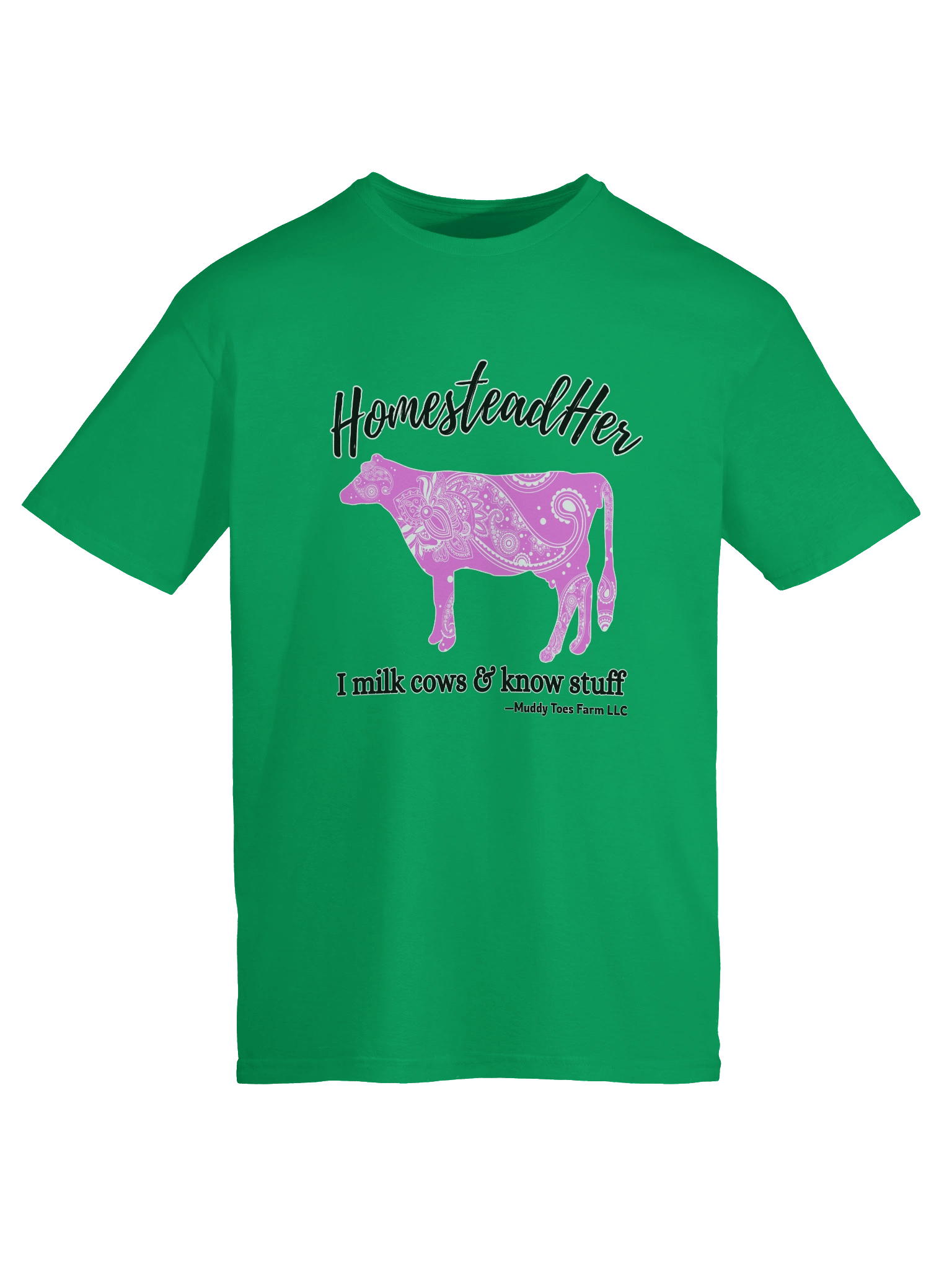 HomesteadHer Paisley Cow T-Shirt (Women's) product image (7)