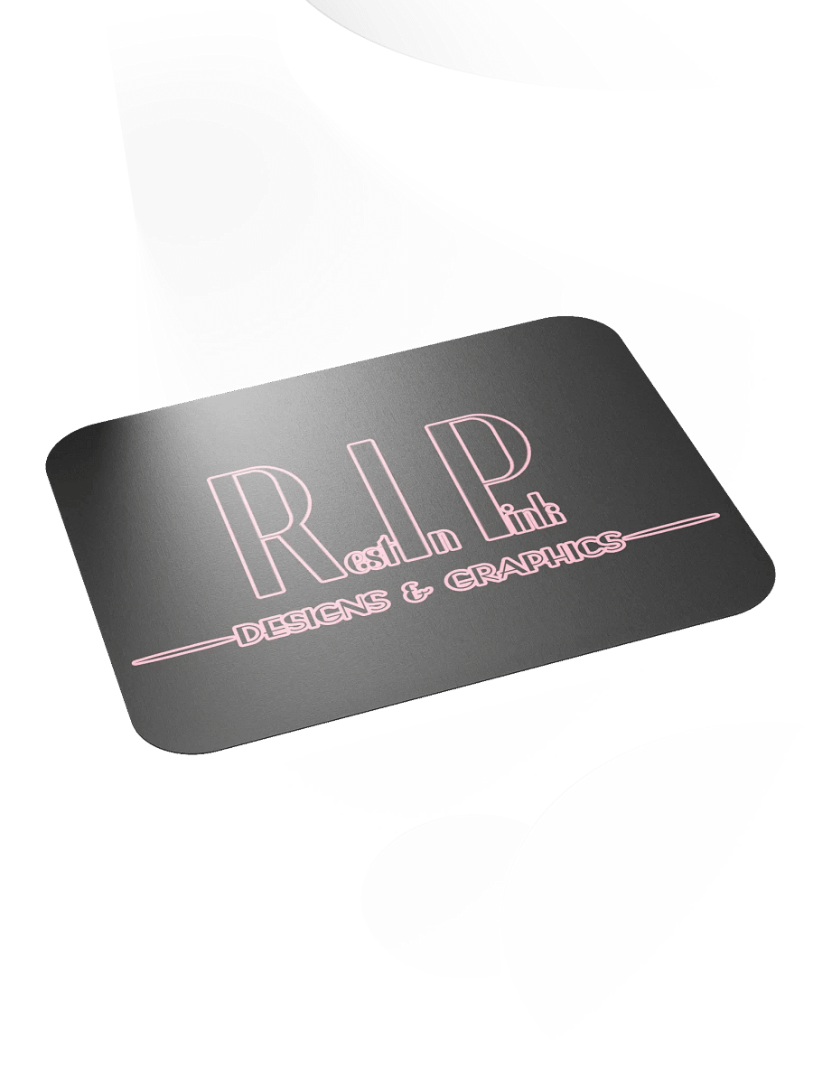 RIP Minimalist Logo Mouse Pad - Black product image (4)